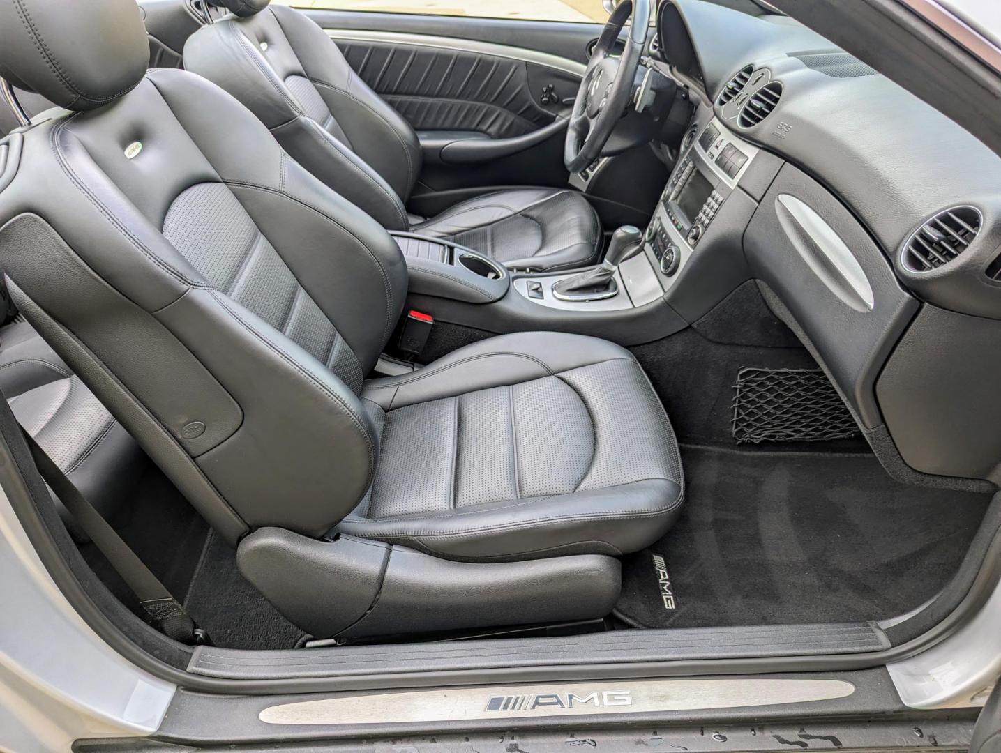 2007 Silver Metallic /Black Leather Mercedes-Benz CLK-Class (WDBTK77G47T) with an 6.2L V8 F DOHC 32V engine, Automatic transmission, located at 603 Amelia Street, Plymouth, MI, 48170, (734) 459-5520, 42.378841, -83.464546 - Vehicles shown by appointment - Please call ahead - 734-459-5520, text 734-658-4573 or contact us via our web site at: http://www.selectmotors.com for complete Inventory, Photos, Videos and FREE Carfax Reports. 2007 Mercedes CLK63 Cabriolet, Iridium Silver Metallic with Black Leather interior, 51 - Photo#13