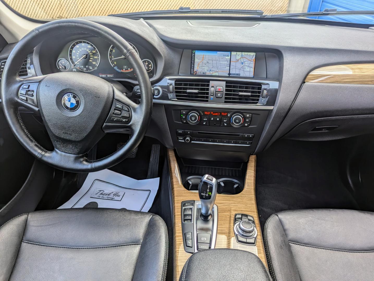 2014 Black Metallic /Black Leather BMW X3 (5UXWX9C56E0) with an 2.0L I4 F DOHC 16V engine, Automatic transmission, located at 603 Amelia Street, Plymouth, MI, 48170, (734) 459-5520, 42.378841, -83.464546 - Photo#9