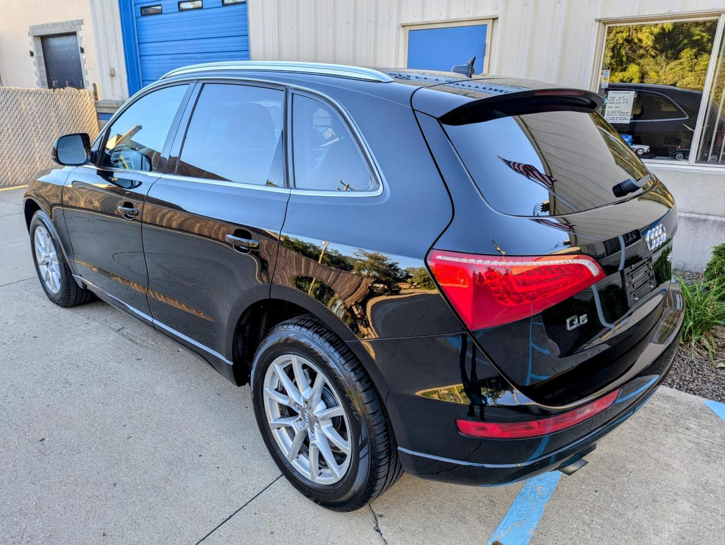 2011 Black /Black Leather Audi Q5 2.0 quattro Premium (WA1LFAFP3BA) with an 2.0L L4 DOHC 16V engine, 6-Speed Automatic transmission, located at 603 Amelia Street, Plymouth, MI, 48170, (734) 459-5520, 42.378841, -83.464546 - Vehicles shown by appointment - Please call ahead - 734-459-5520, text 734-658-4573 or contact us via our web site at: http://www.selectmotors.com for complete Inventory, Photos, Videos and FREE Carfax Reports. 2011 Audi Q5 2.0T Quattro Premium Plus, Black with black leather interior, 80K mil - Photo#1