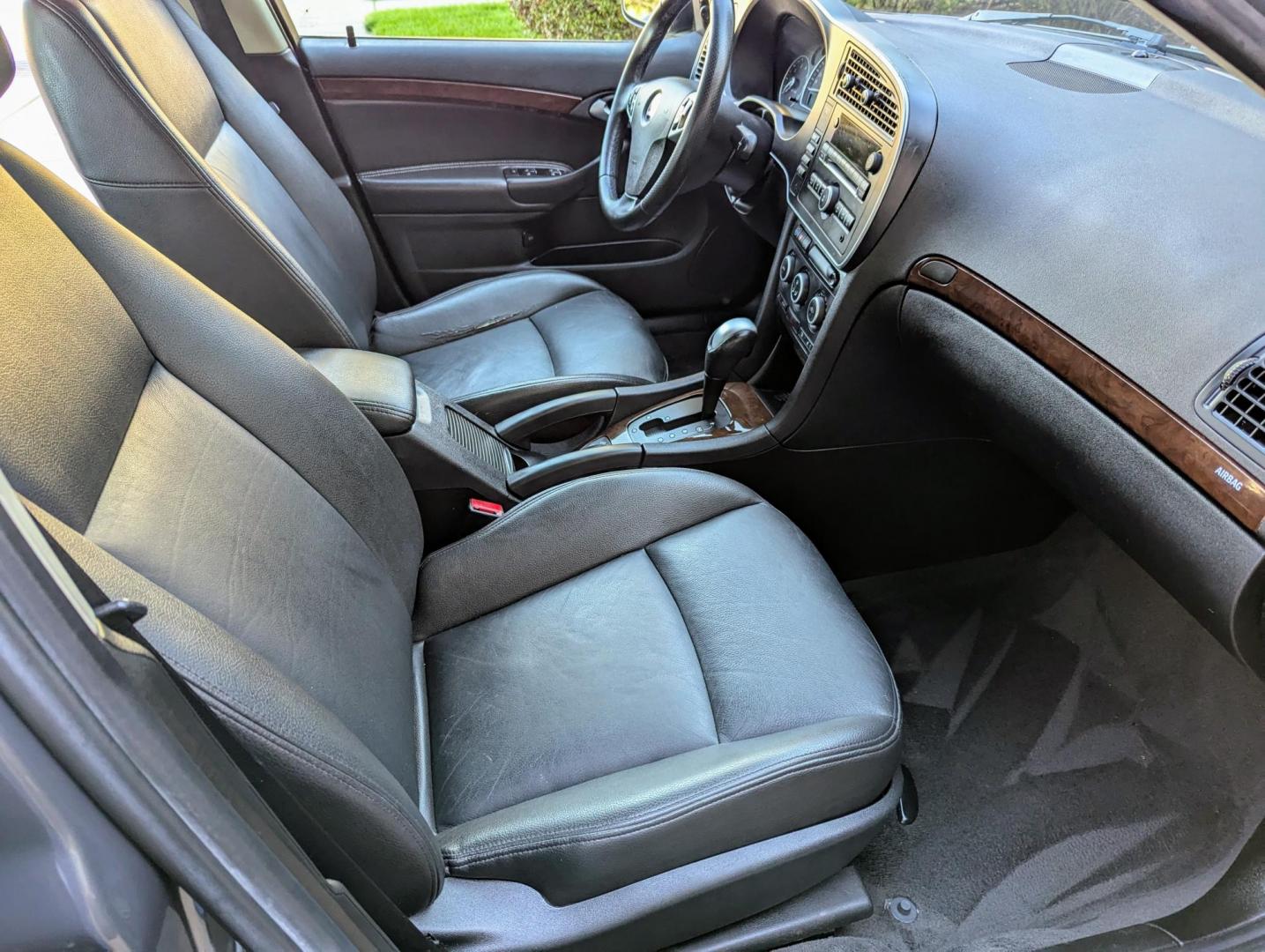 2008 Smoke Beige Metallic /Black Leather Saab 9-3 2.0T (YS3FB49Y481) with an 2.0L L4 DOHC 16V TURBO engine, 5-Speed Automatic Overdrive transmission, located at 603 Amelia Street, Plymouth, MI, 48170, (734) 459-5520, 42.378841, -83.464546 - Vehicles shown by appointment - Please call ahead - 734-459-5520, text 734-658-4573 or contact us via our web site at: http://www.selectmotors.com for complete Inventory, Photos, Videos and FREE Carfax Reports. 2008 Saab 9-3 2.0, Smoke Beige Metallic with Black leather interior, 93K miles, automa - Photo#7