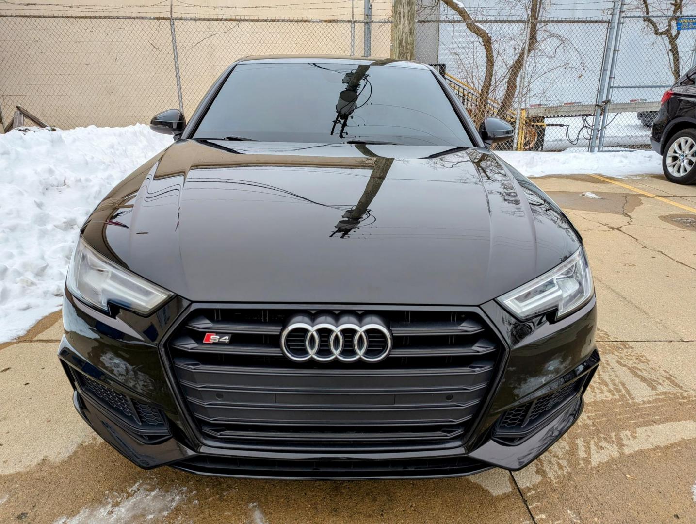 2018 Black /Grey Leather Audi S4 Premium Plus quattro (WAUB4AF49JA) with an 3.0L V6 DOHC 24V engine, 8A transmission, located at 603 Amelia Street, Plymouth, MI, 48170, (734) 459-5520, 42.378841, -83.464546 - Photo#1